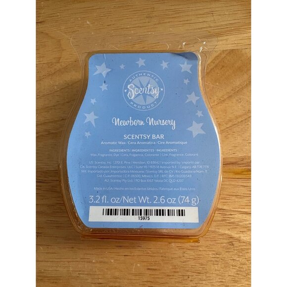 Scentsy Authentic Newborn Nursery Scented Wax Bar 8 Cubes Made In USA - Picture 1 of 3